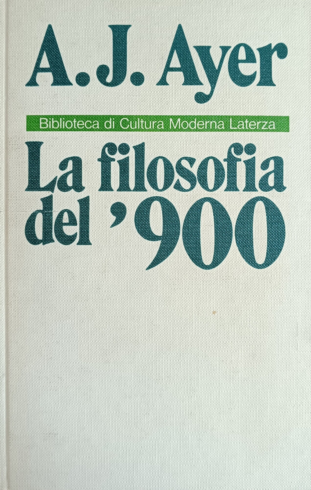 LA FILOSOFIA DEL NOVECENTO