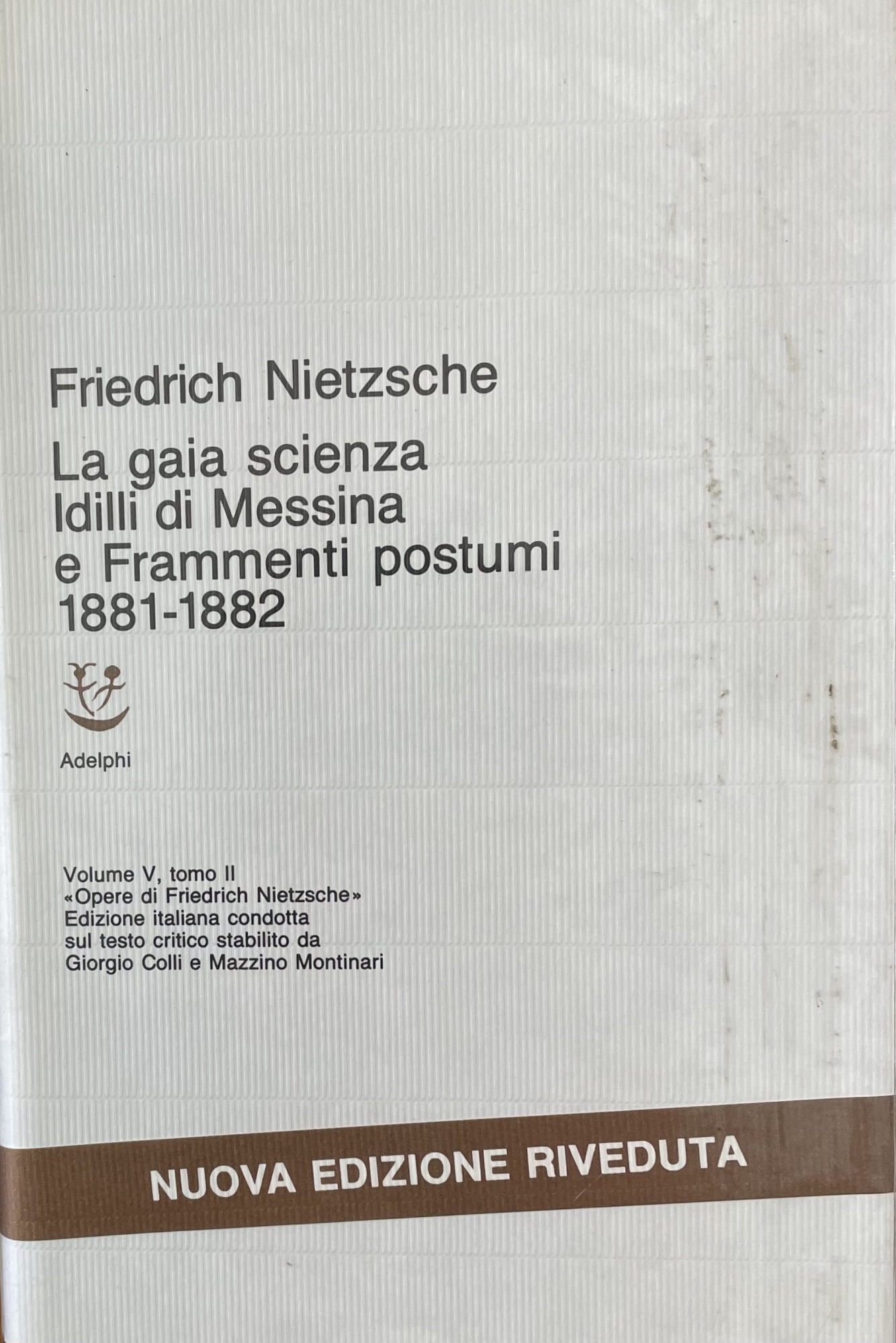 IDILLI DI MESSINA, LA GAIA SCIENZA E FRAMMENTI POSTUMI (1881-1882)