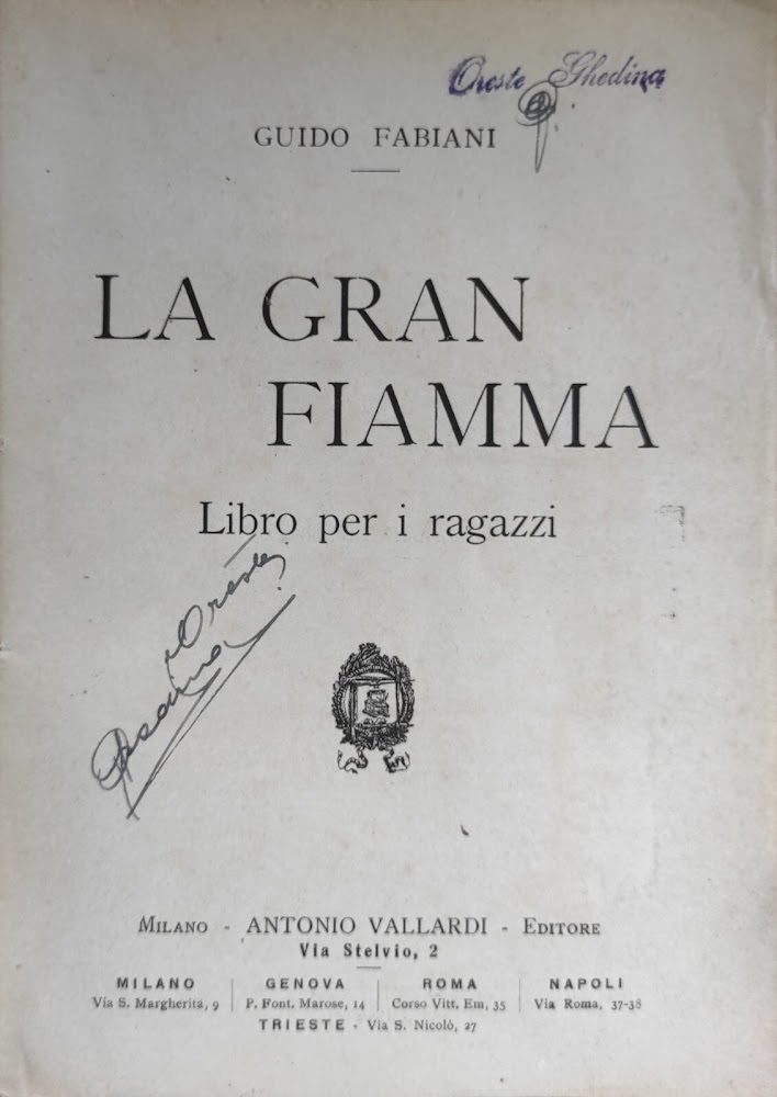 LA GRAN FIAMMA. LIBRO PER RAGAZZI