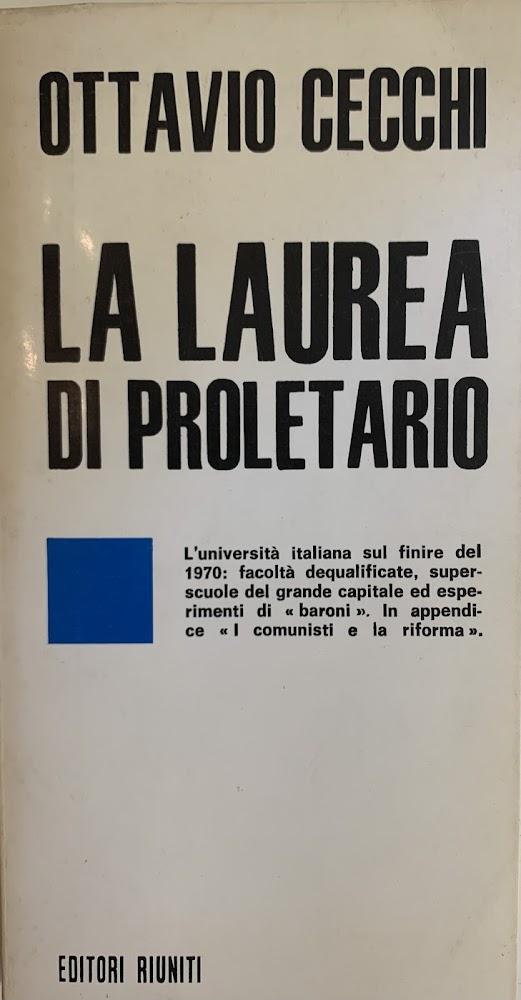 LA LAUREA DI PROLETARIO