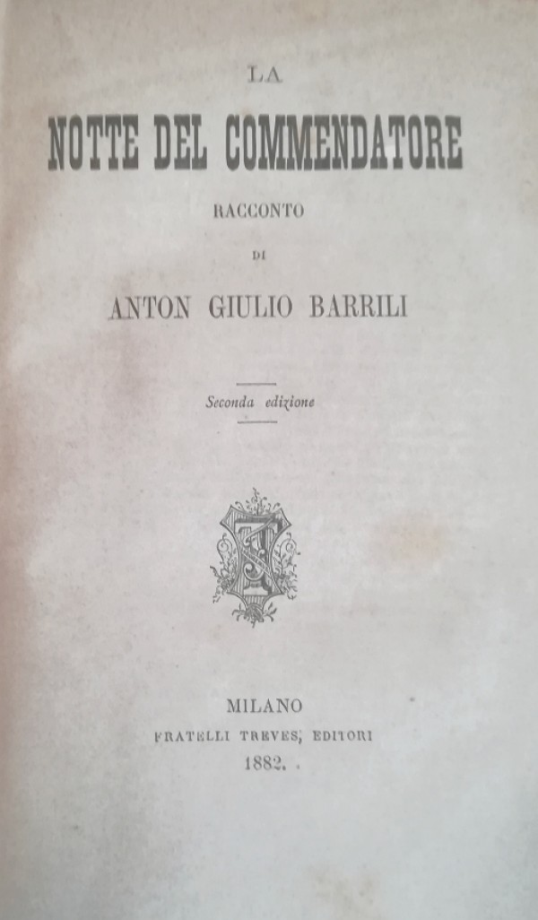 LA NOTTE DEL COMMENDATORE