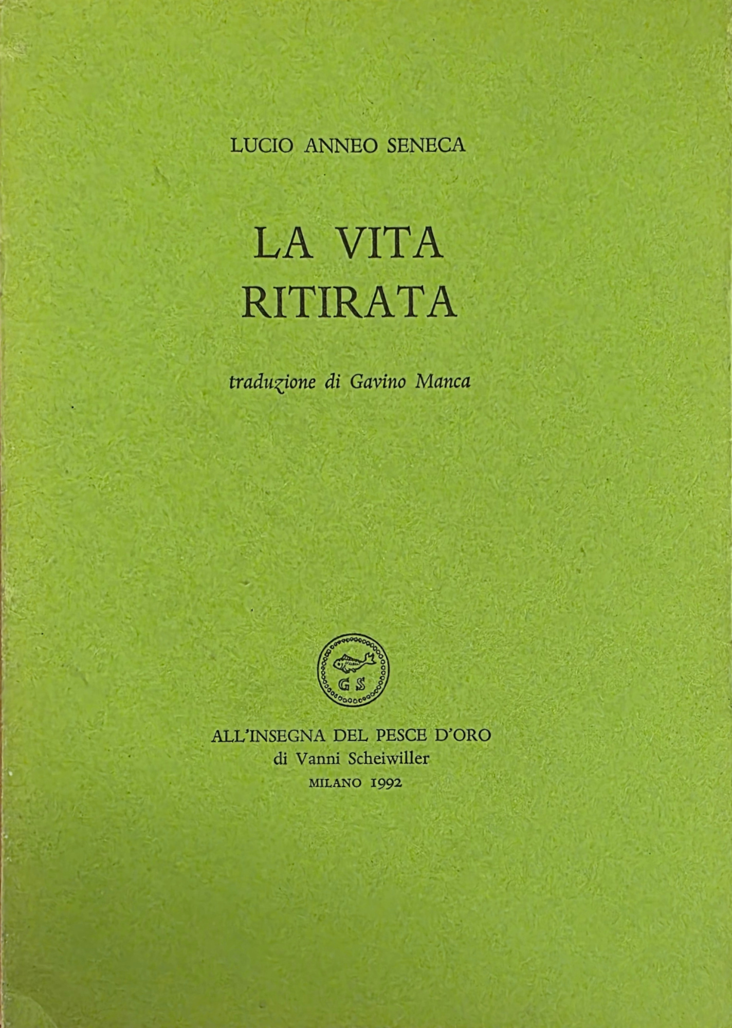 LA VITA RITIRATA