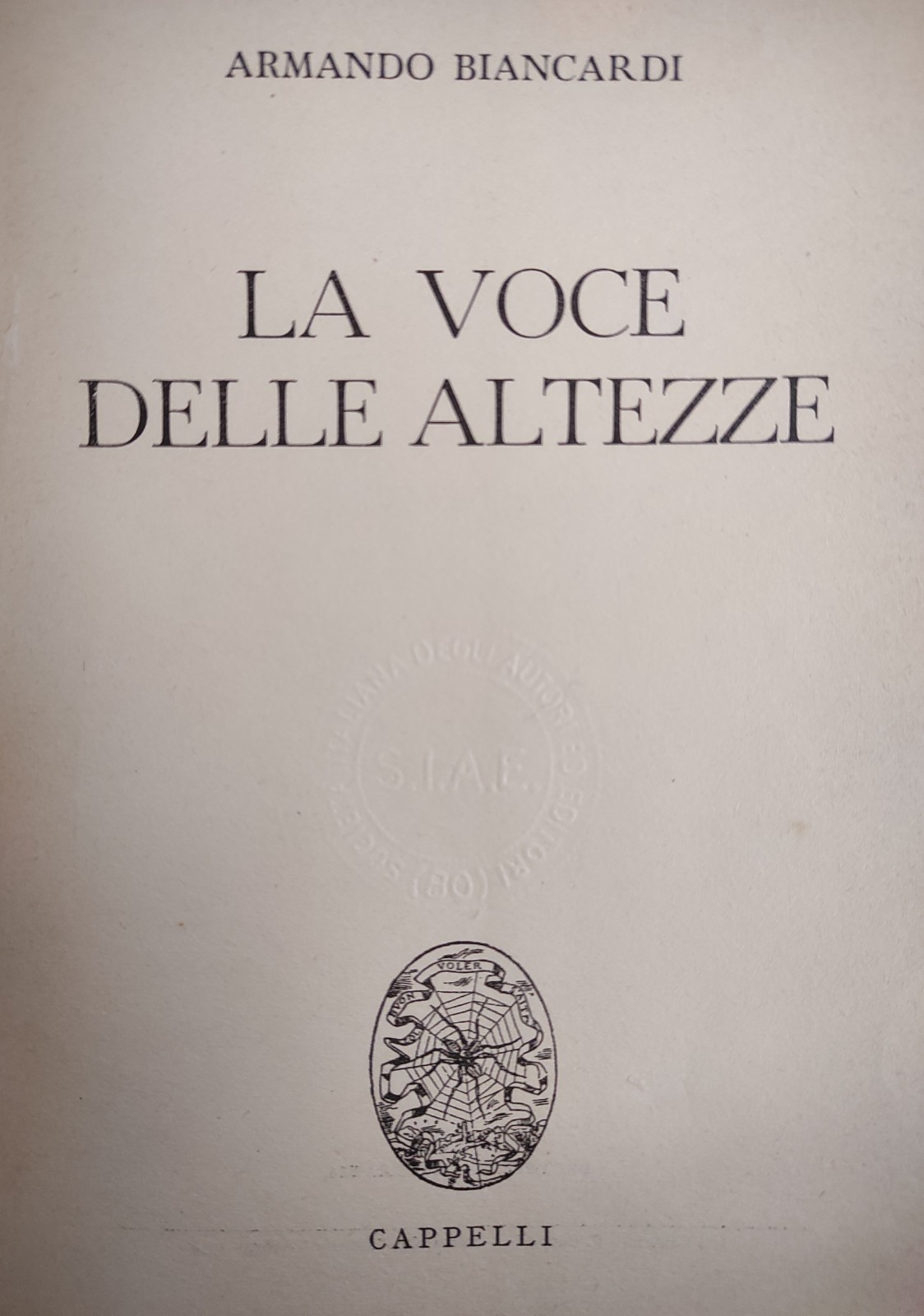 LA VOCE DELLE ALTEZZE