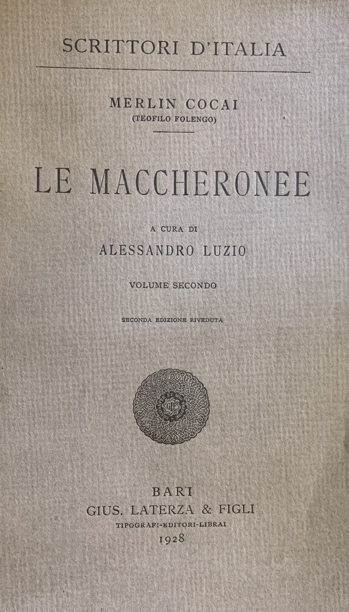 LE MACCHERONEE