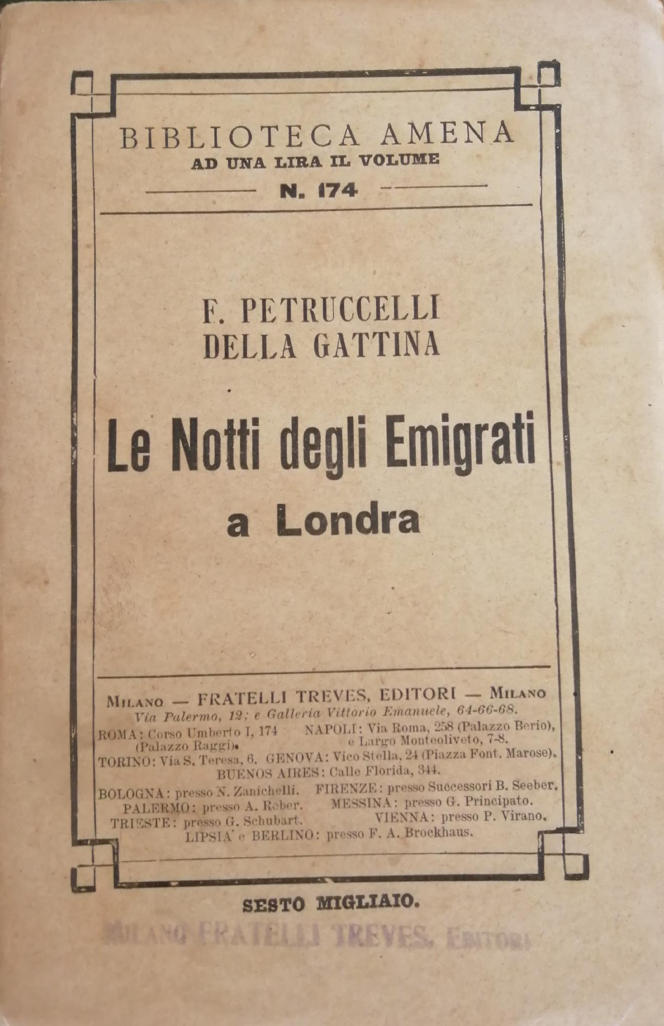 LE NOTTI DEGLI EMIGRATI A LONDRA