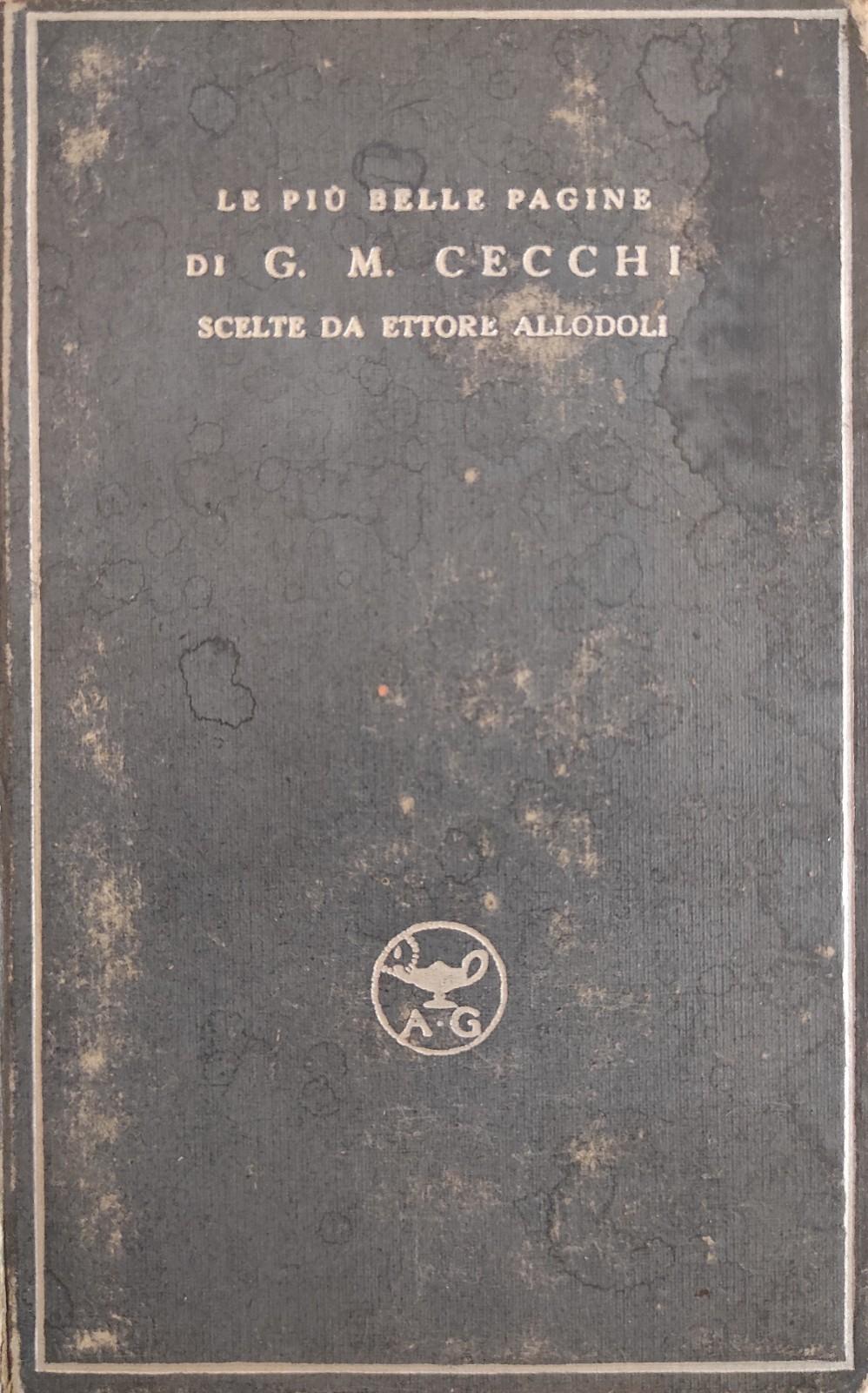 LE PIU' BELLE PAGINE DI G. M. CECCHI