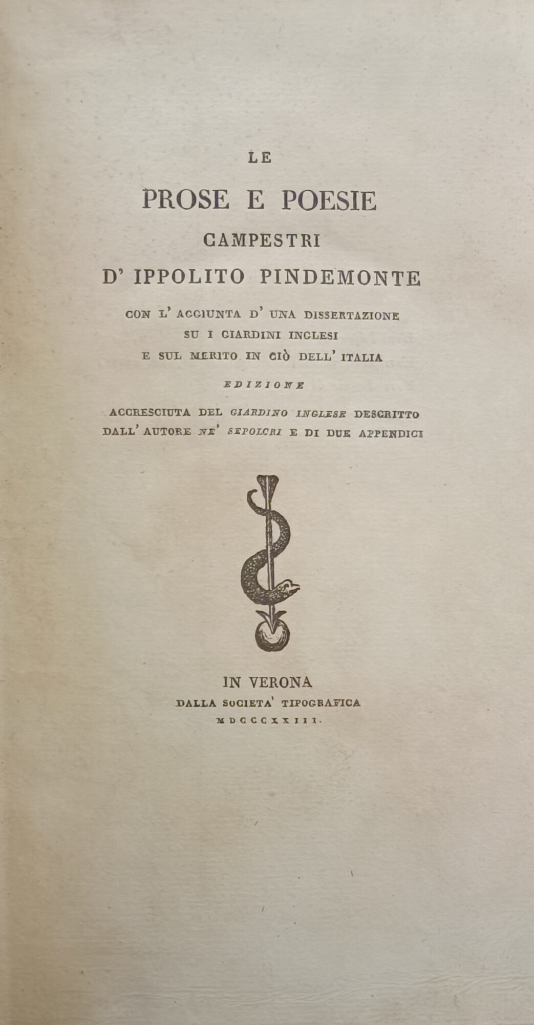 LE PROSE E POESIE CAMPESTRI. CON L' AGGIUNTA DI UNA …