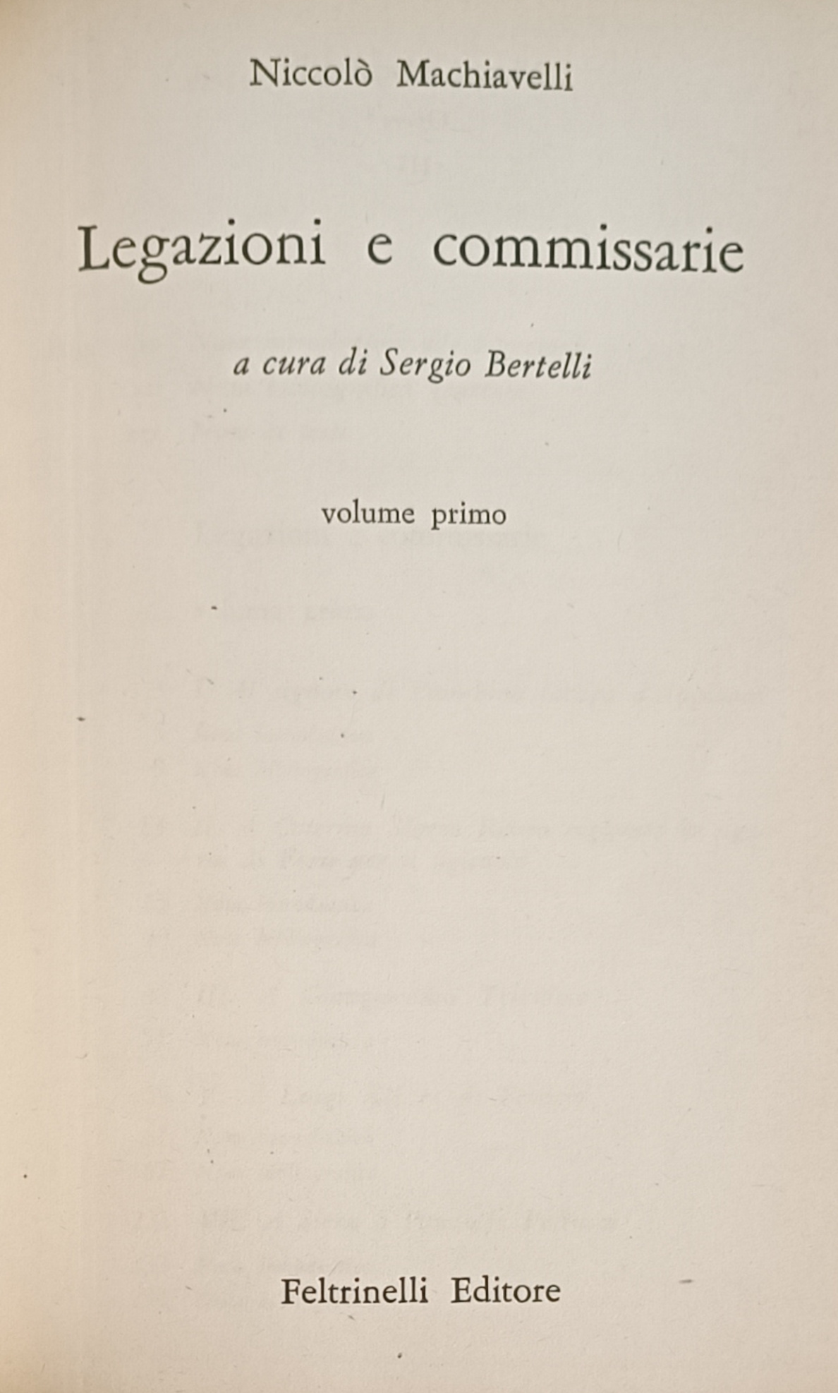 LEGAZIONI E COMMISSARIE