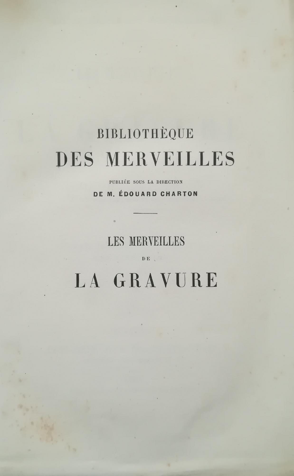 LES MERVEILLES DE LA GRAVURE