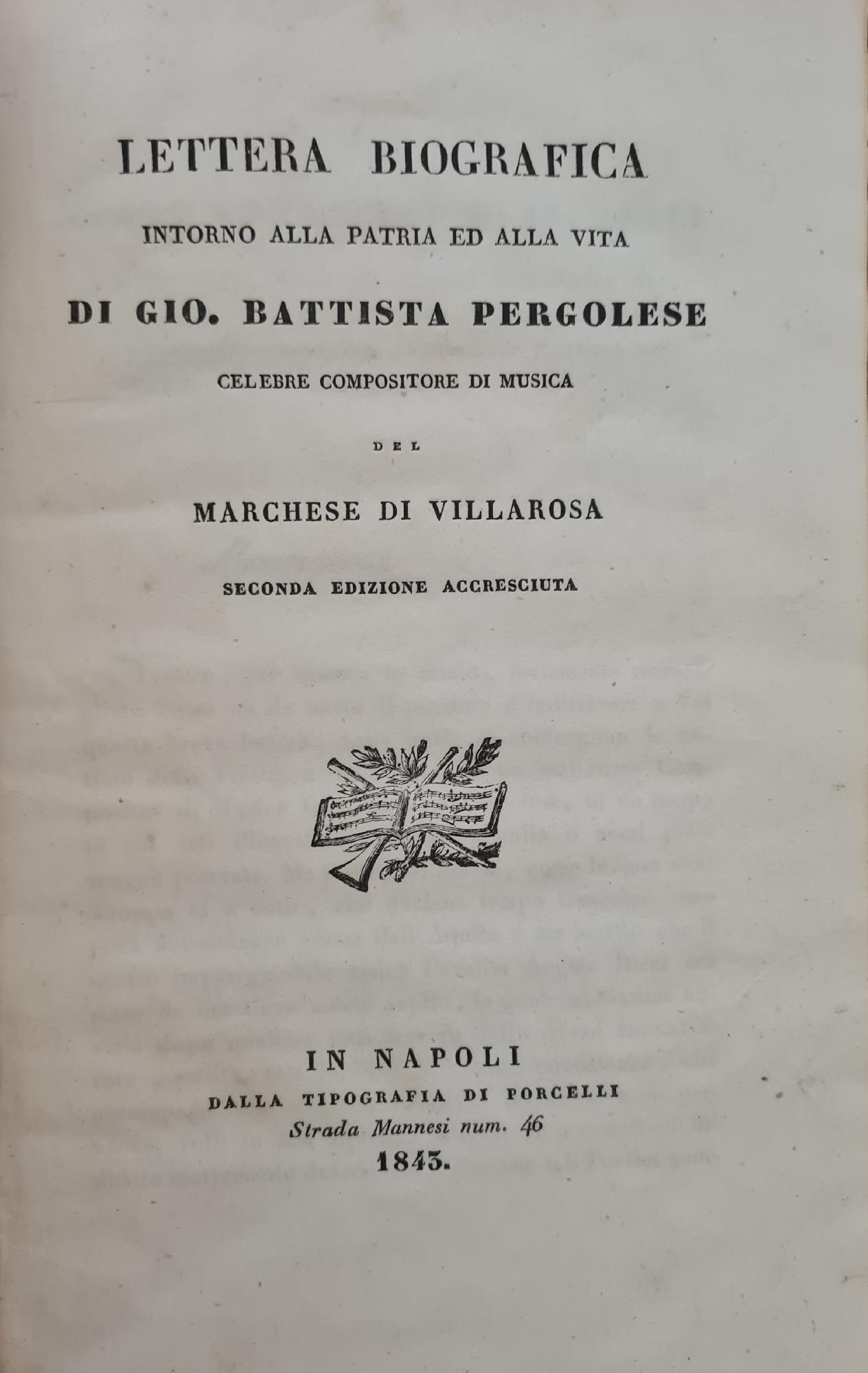 LETTERA BIOGRAFICA INTORNO ALLA PATRIA ED ALLA VITA DI GIO. …