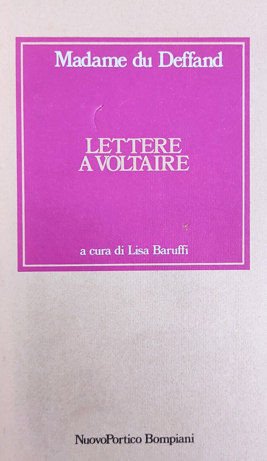 LETTERE A VOLTAIRE
