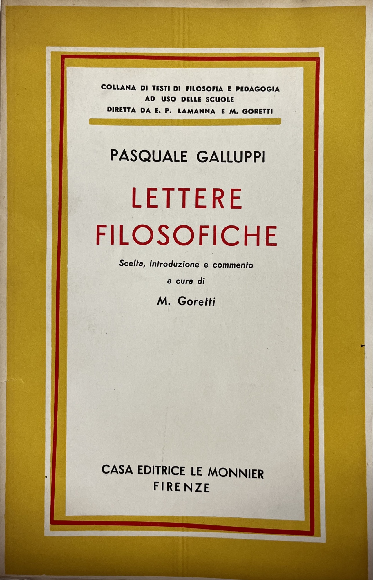 LETTERE FILOSOFICHE