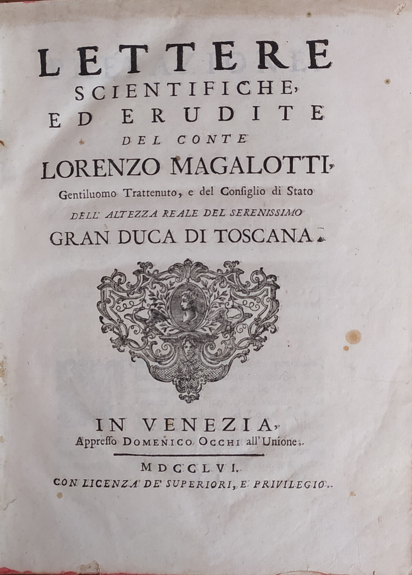 LETTERE SCIENTIFICHE ED ERUDITE