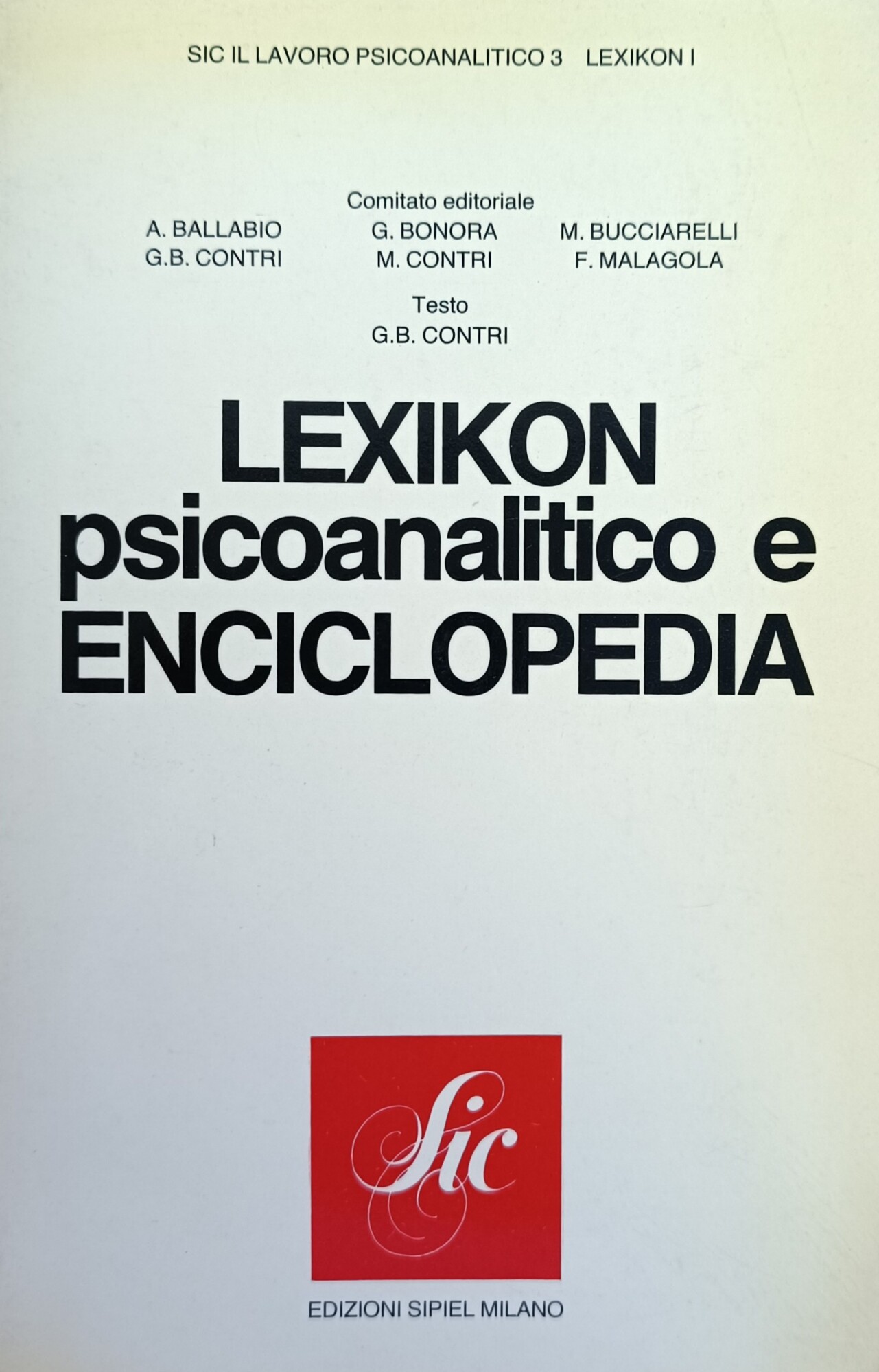 LEXIKON. PSICOANALITICO E ENCICLOPEDIA