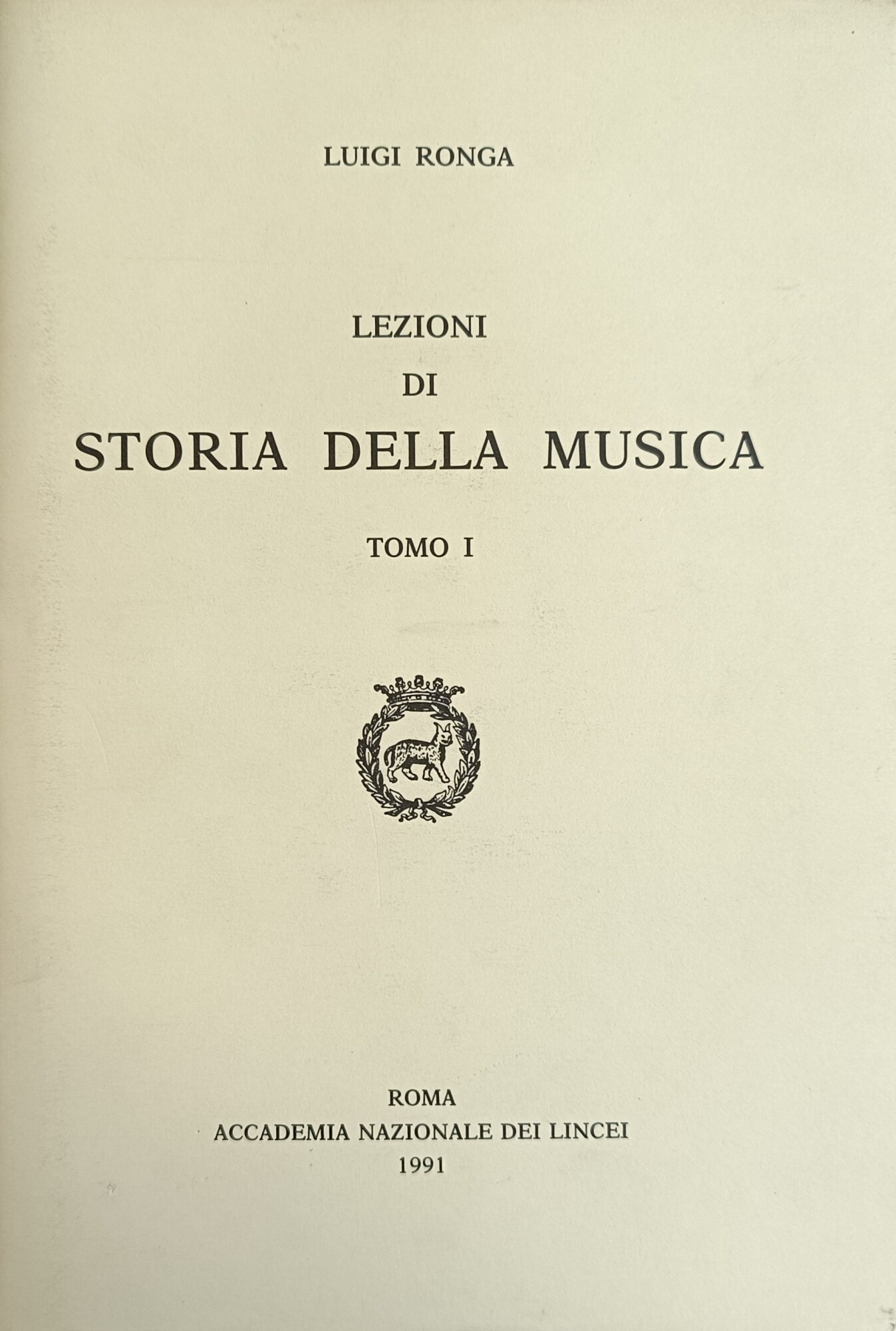 LEZIONI DI STORIA DELLA MUSICA