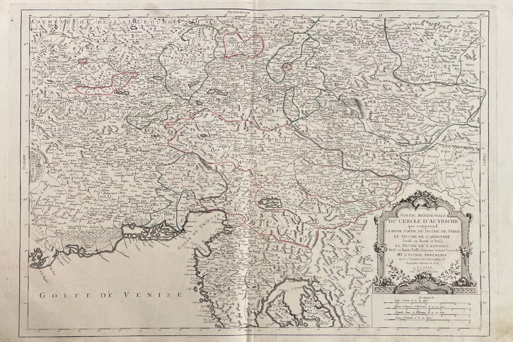 Lotto di 2 mappe: CERCLE D'AUTRICHE