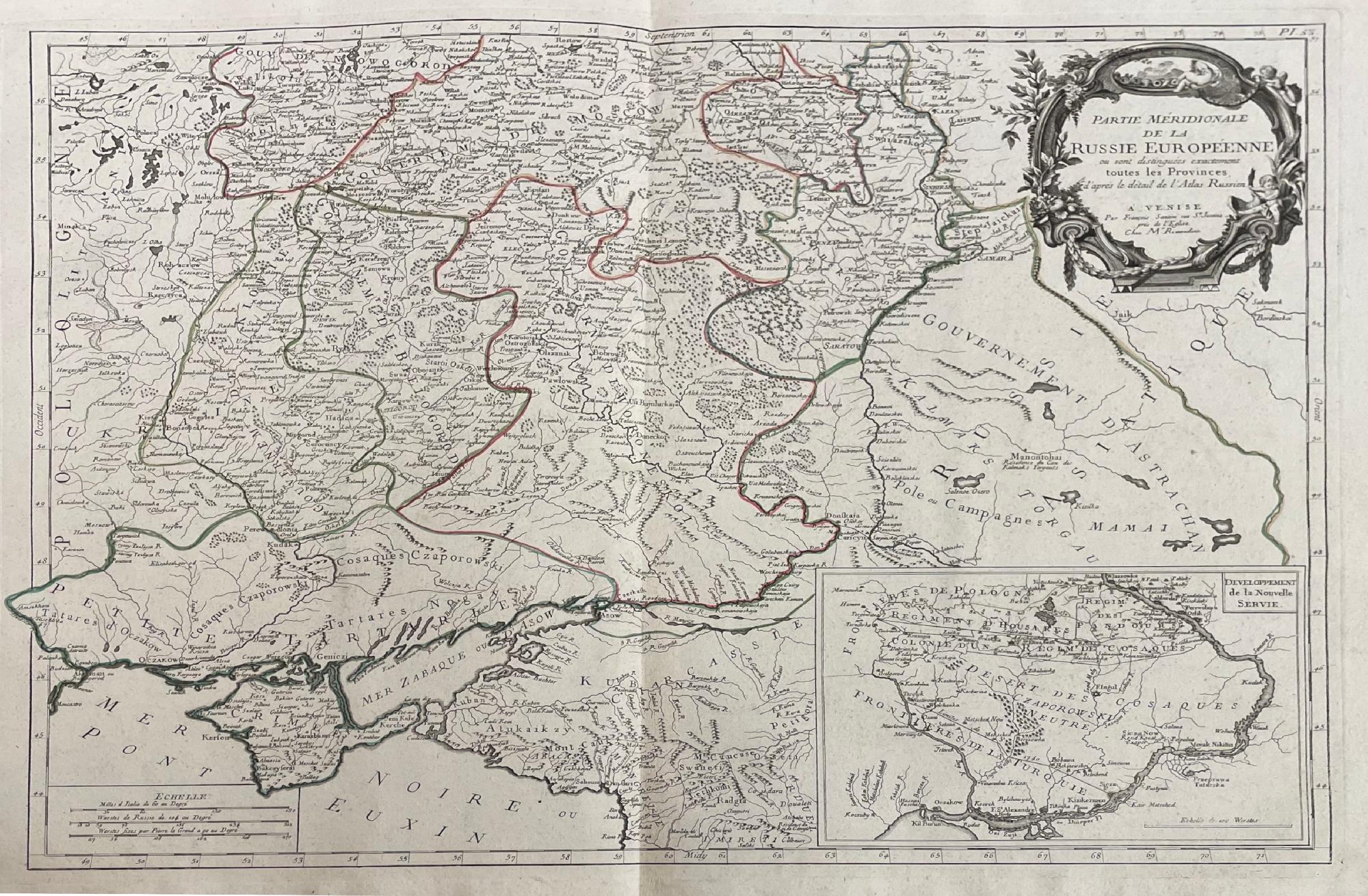 Lotto di 2 mappe: RUSSIE EUROPEENNE