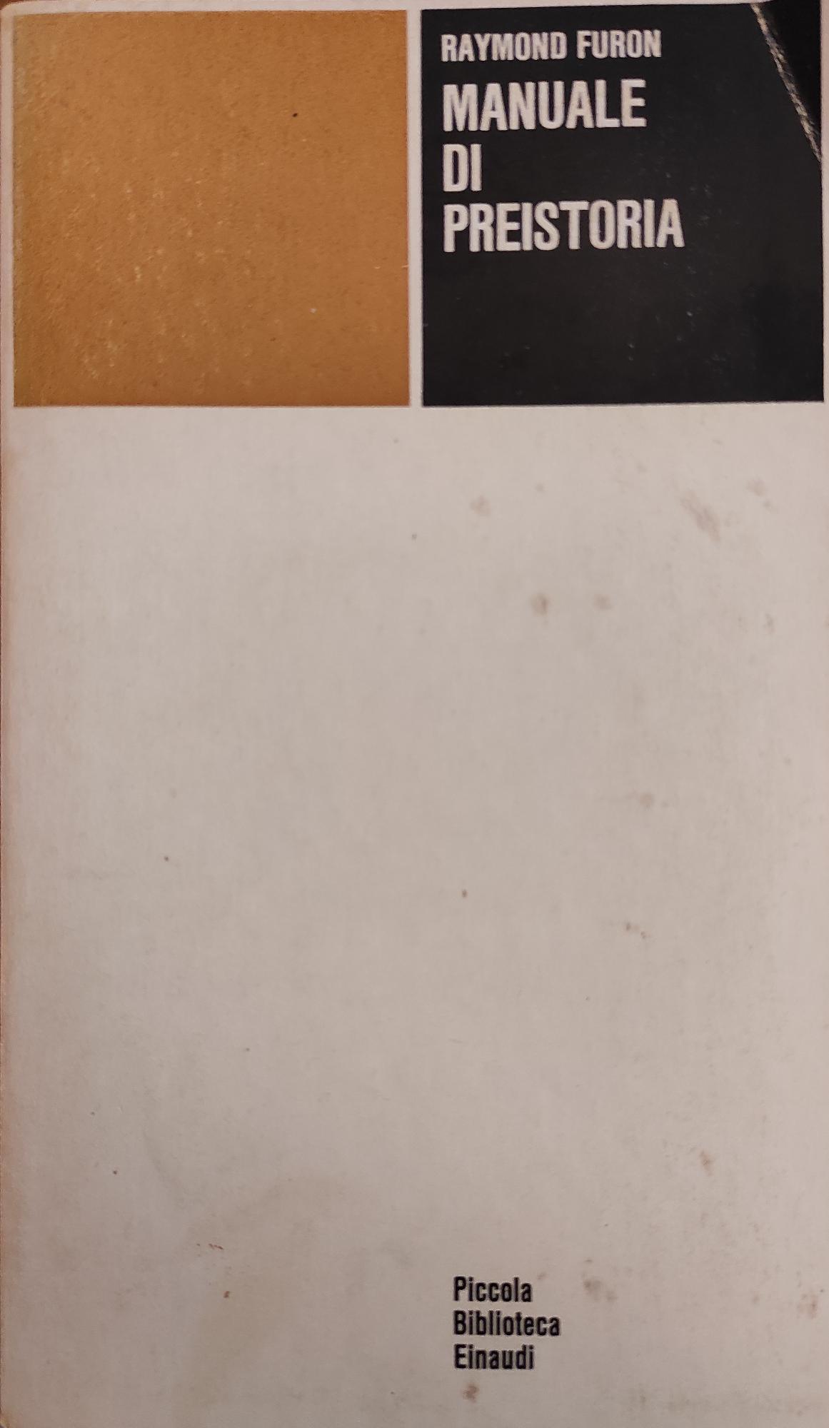 MANUALE DI PREISTORIA