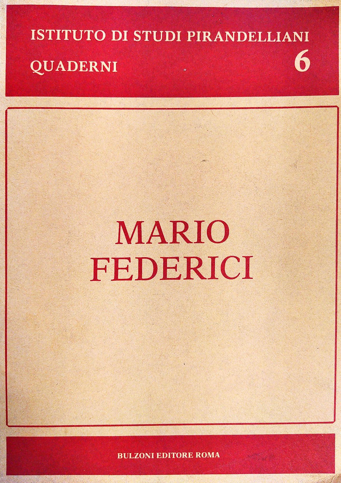 MARIO FEDERICI