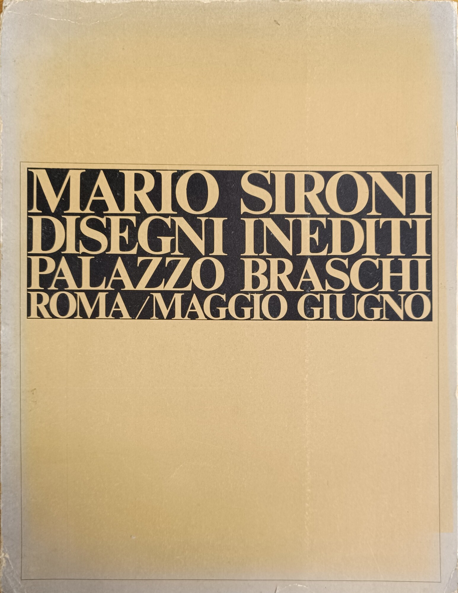 MARIO SIRONI. DISEGNI INEDITI