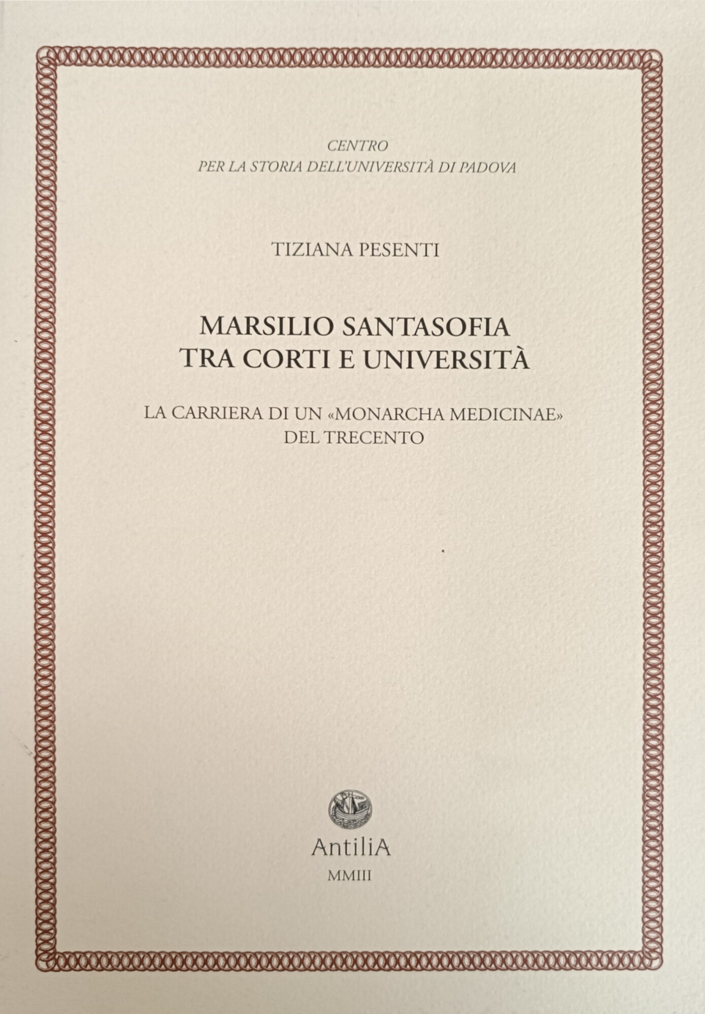 MARSILIO SANTASOFIA TRA CORTI E UNIVERSITÀ. LA CARRIERA DI UN …