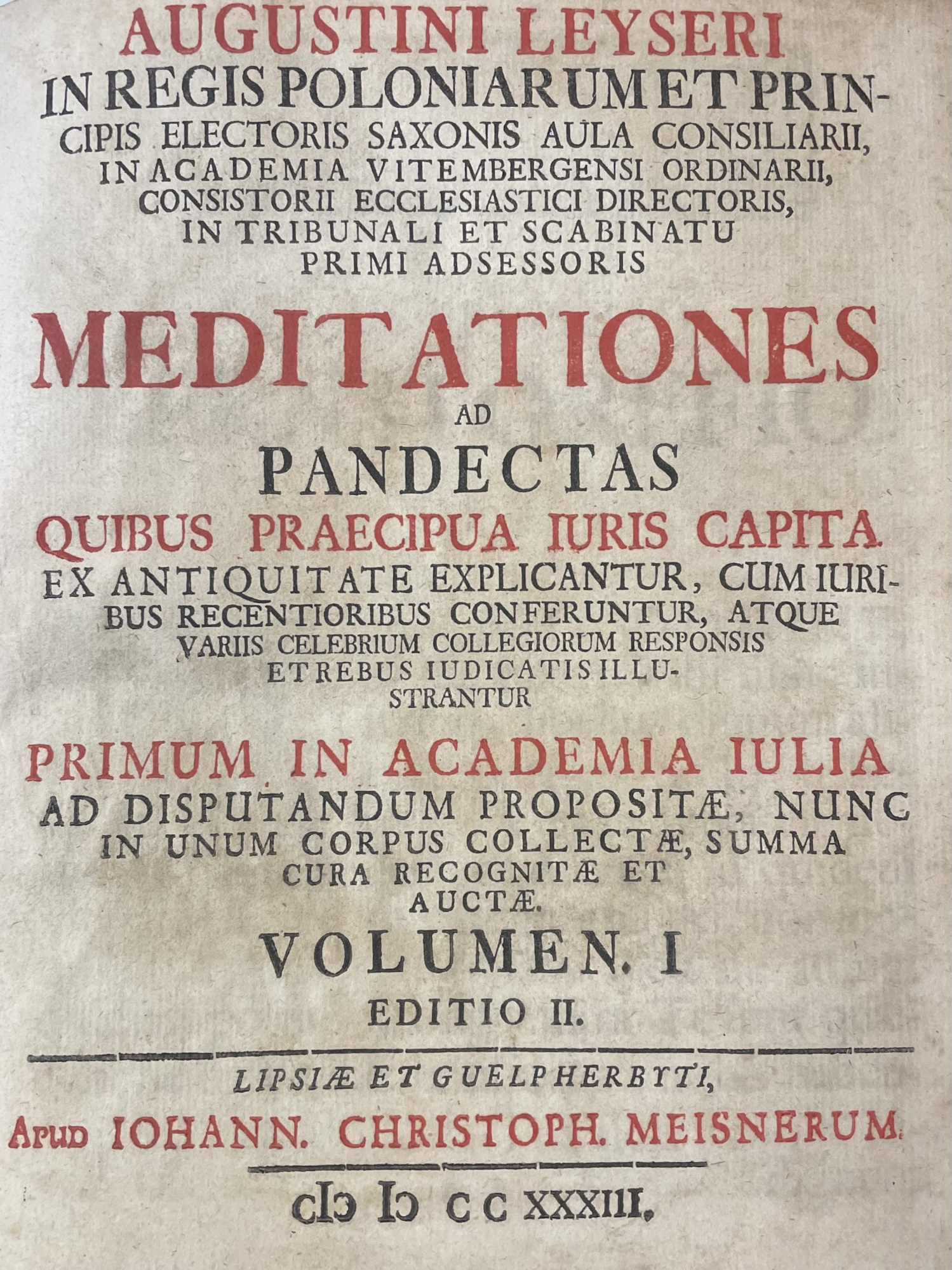 MEDITATIONES AD PANDECTAS