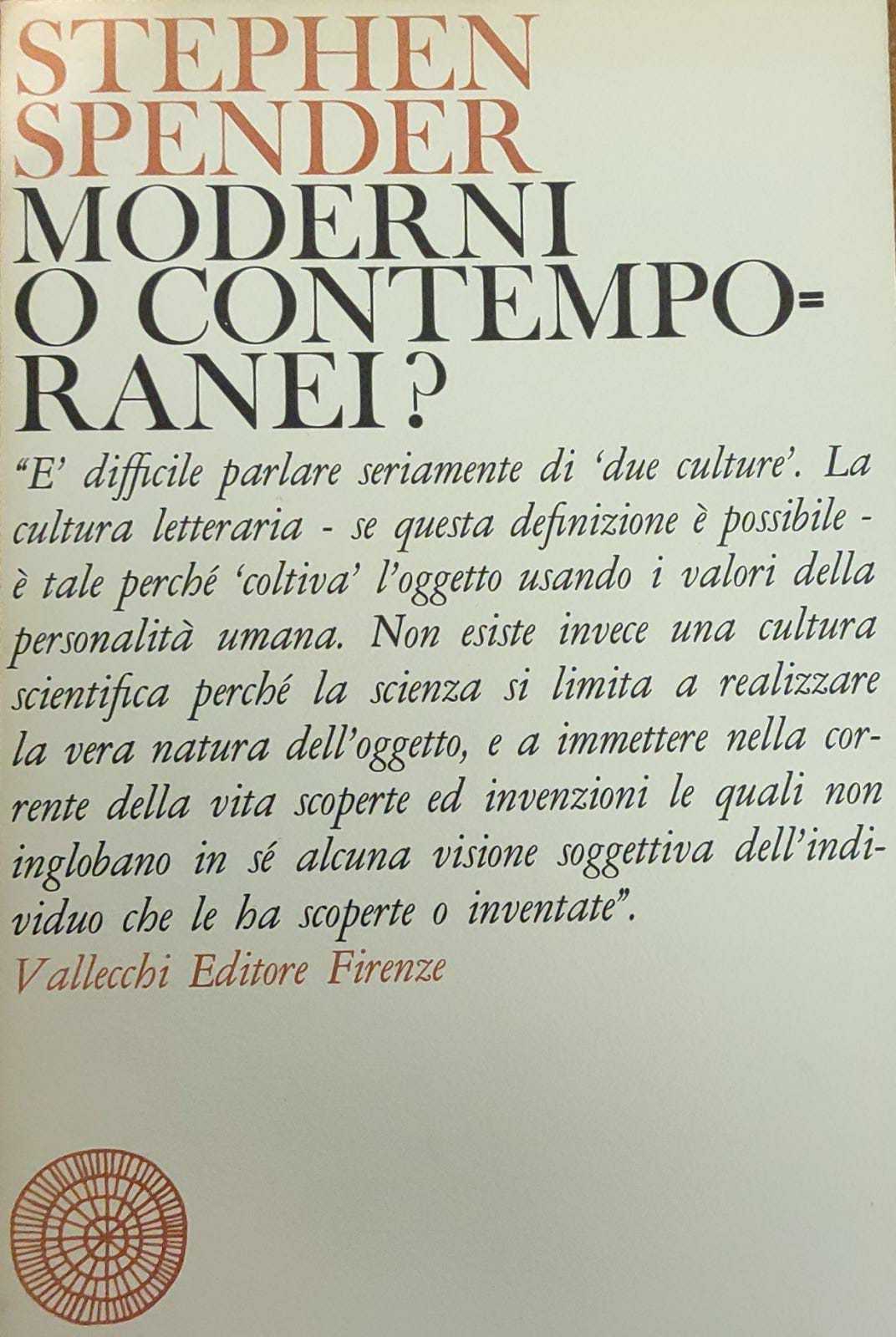 MODERNI O CONTEMPORANEI?