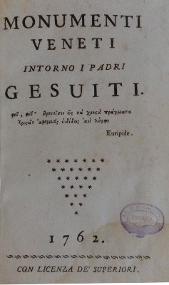 MONUMENTI VENETI INTORNO I PADRI GESUITI
