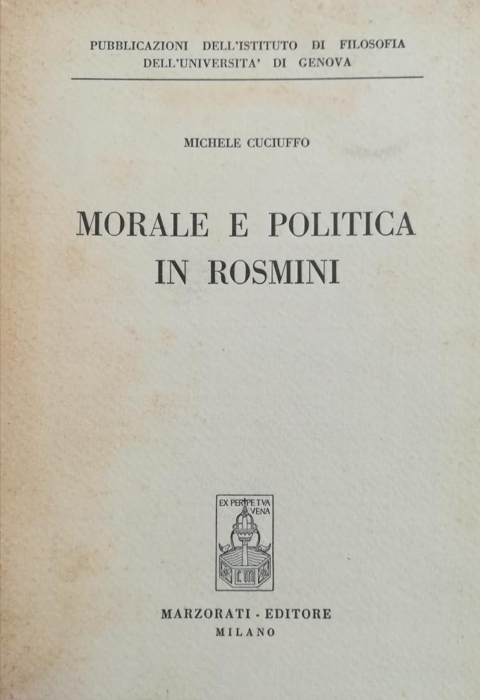 MORALE E POLITICA IN ROSMINI