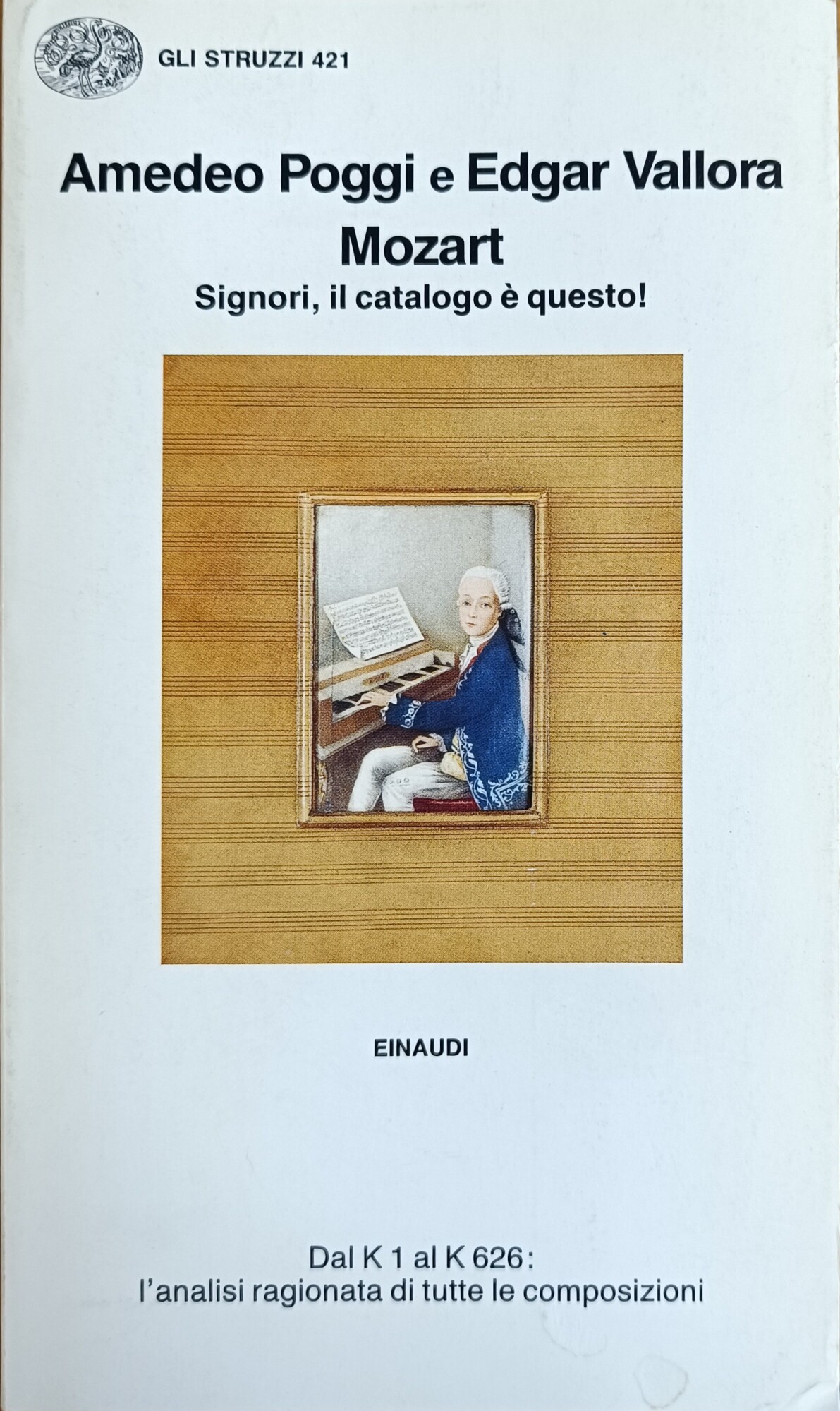 MOZART. SIGNORI, IL CATALOGO E' QUESTO!