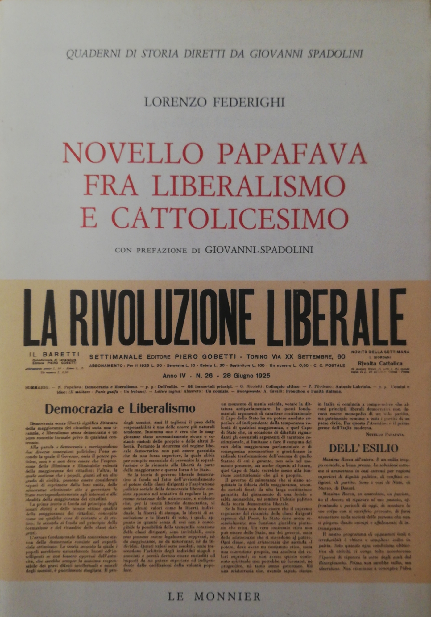 NOVELLO PAPAFAVA FRA LIBERALISMO E CATTOLICESIMO