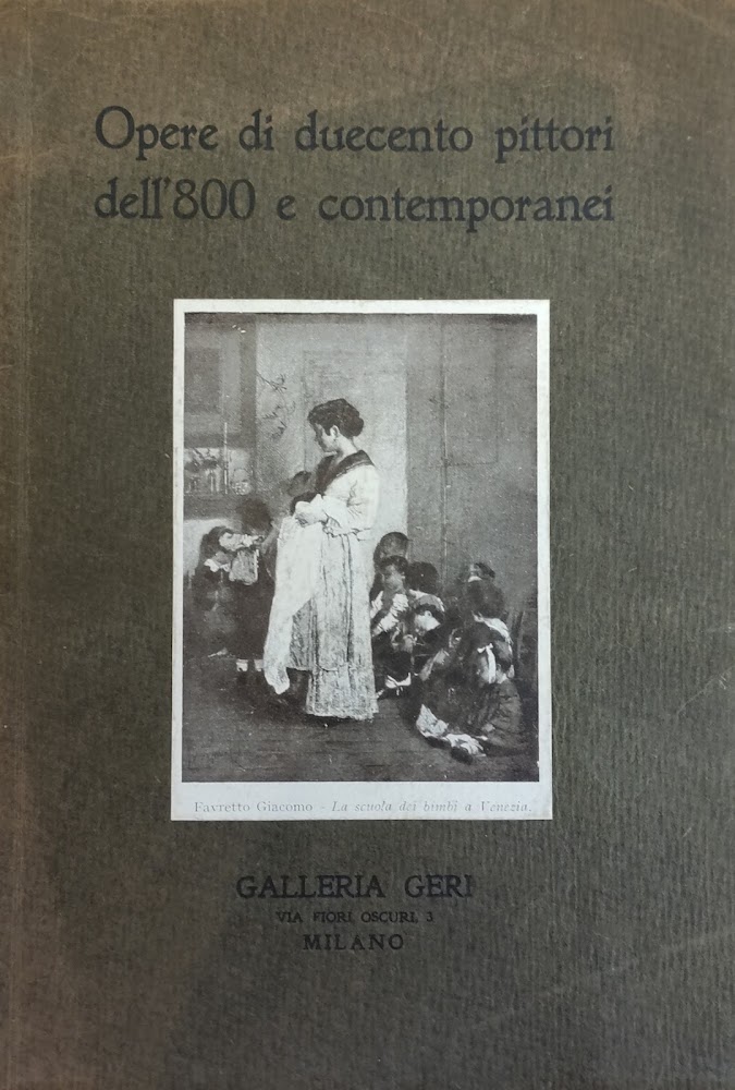 OPERE DI DUECENTO PITTORI DELL'800 E CONTEMPORANEI