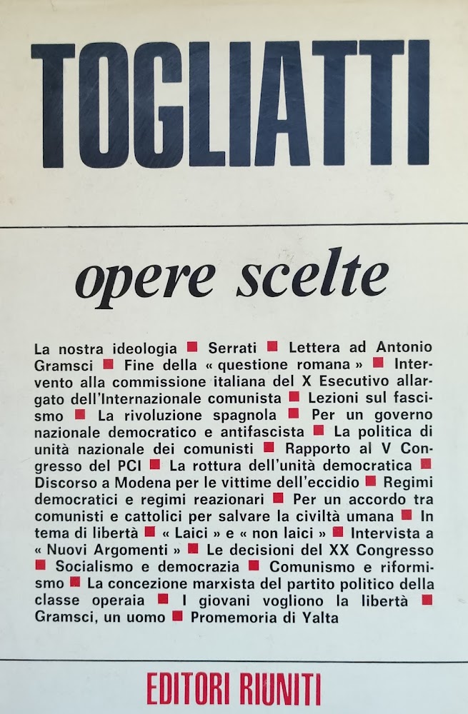 OPERE SCELTE