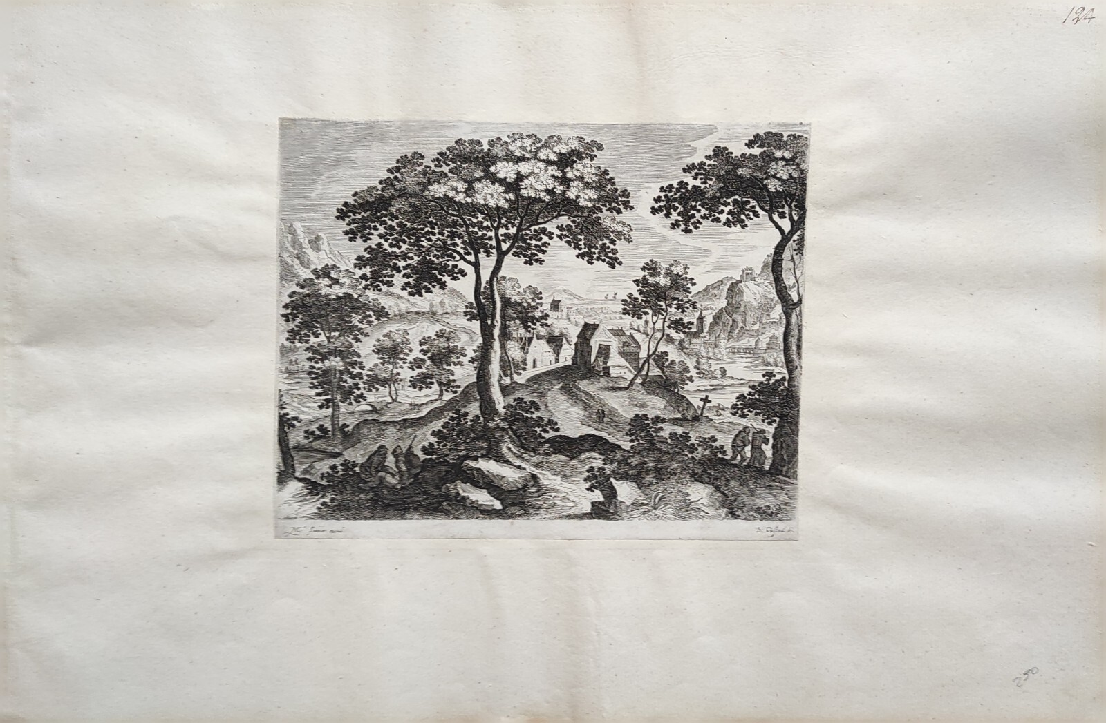 PAESAGGIO CON VIANDANTI