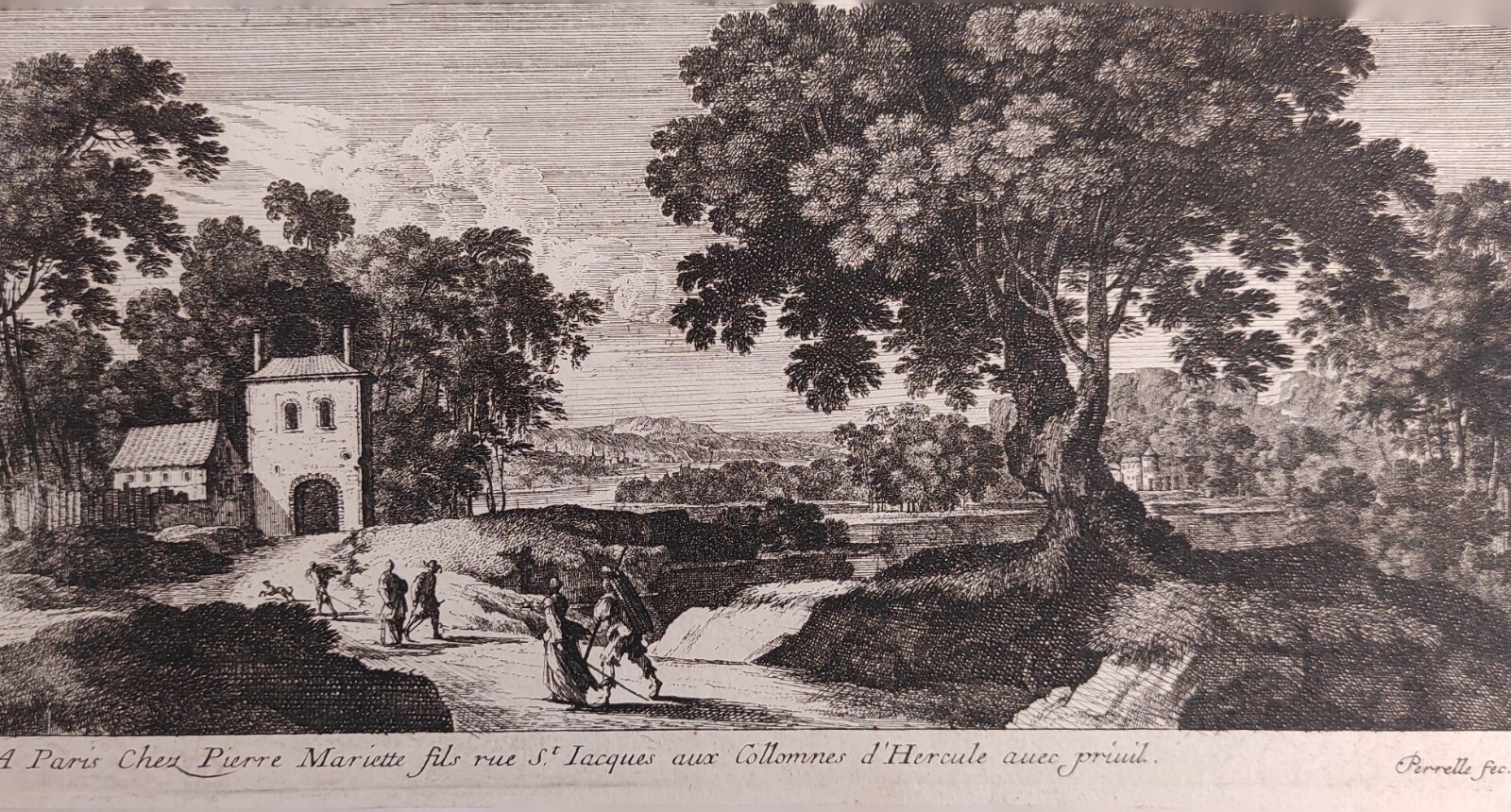 PAESAGGIO CON VIANDANTI