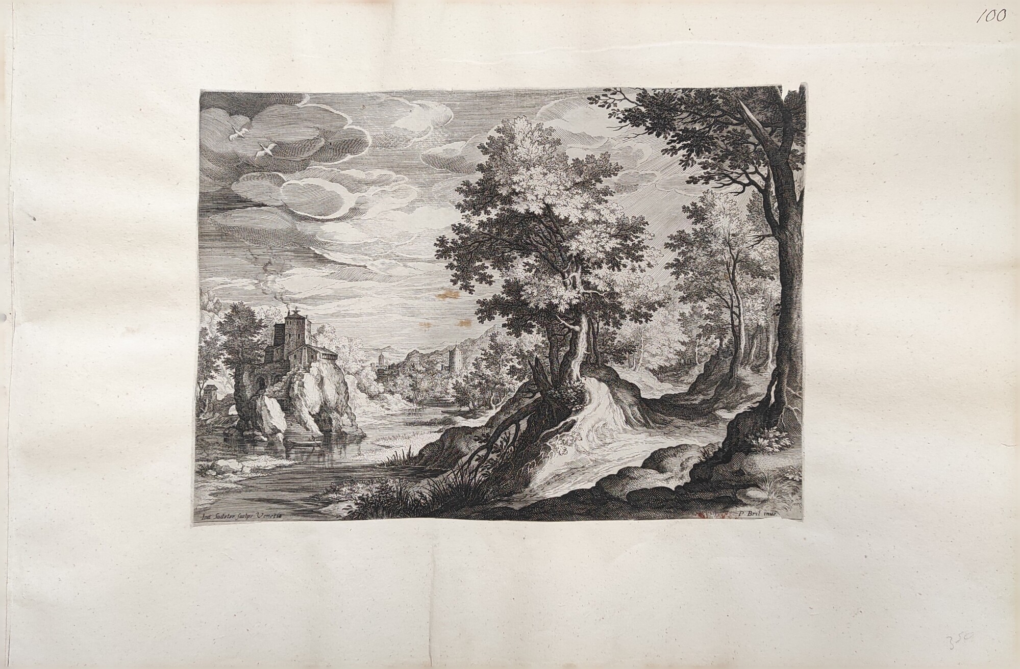 PAESAGGIO FLUVIALE CON CASTELLO