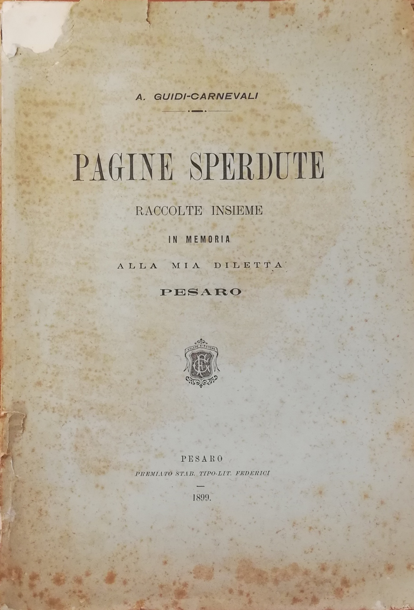PAGINE SPERDUTE