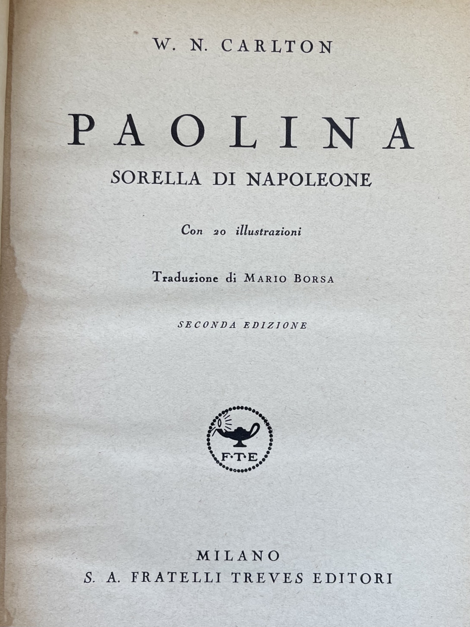 PAOLINA. SORELLA DI NAPOLEONE