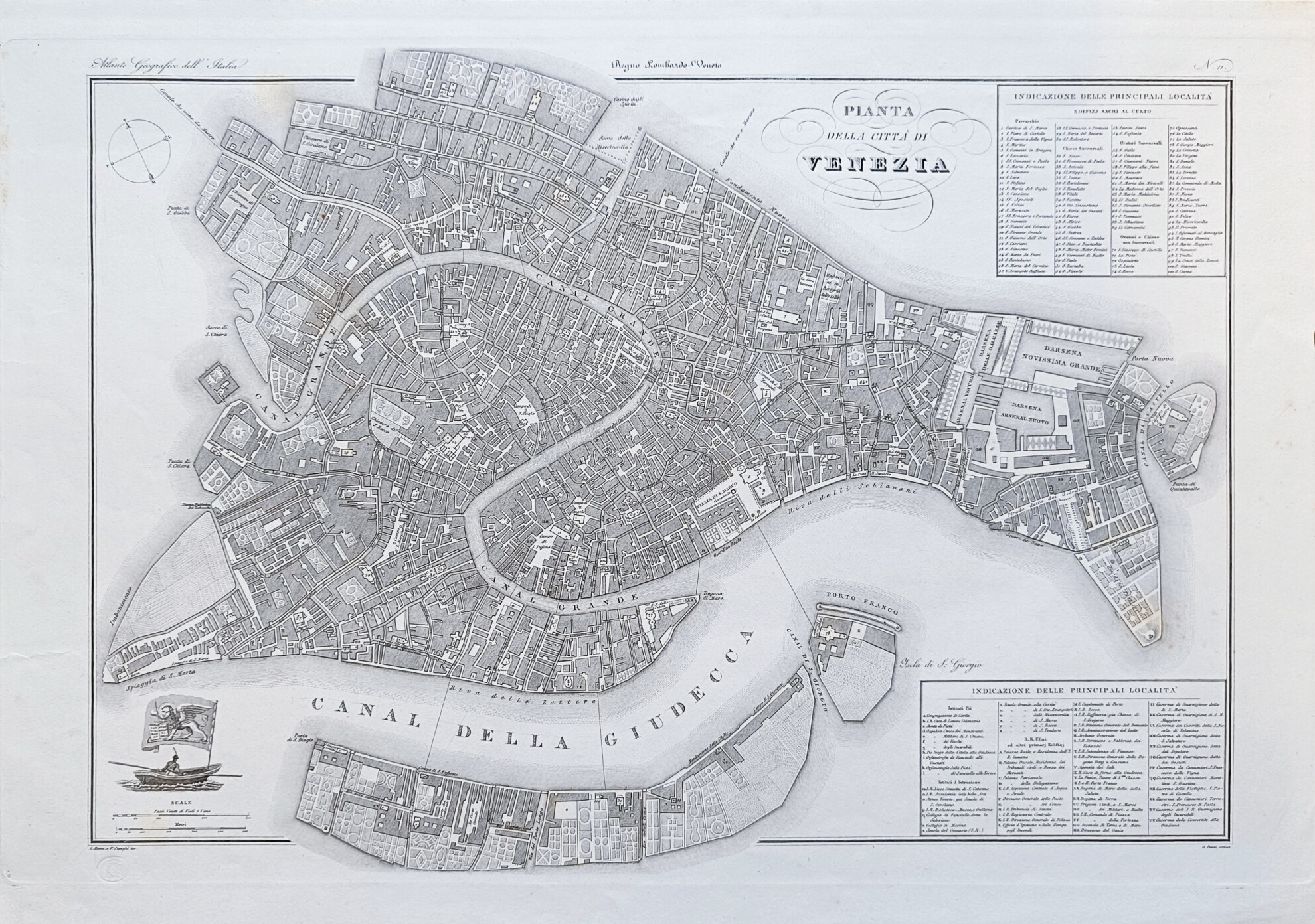 PIANTA DELLA CITTÀ DI VENEZIA