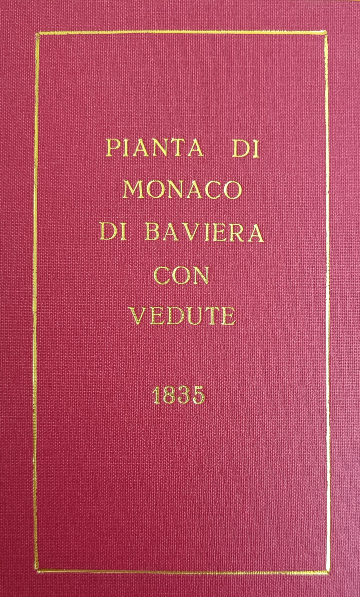 PIANTA DI MONACO DI BAVIERA CON VEDUTE