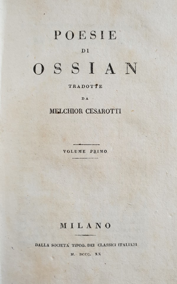 POESIE DI OSSIAN