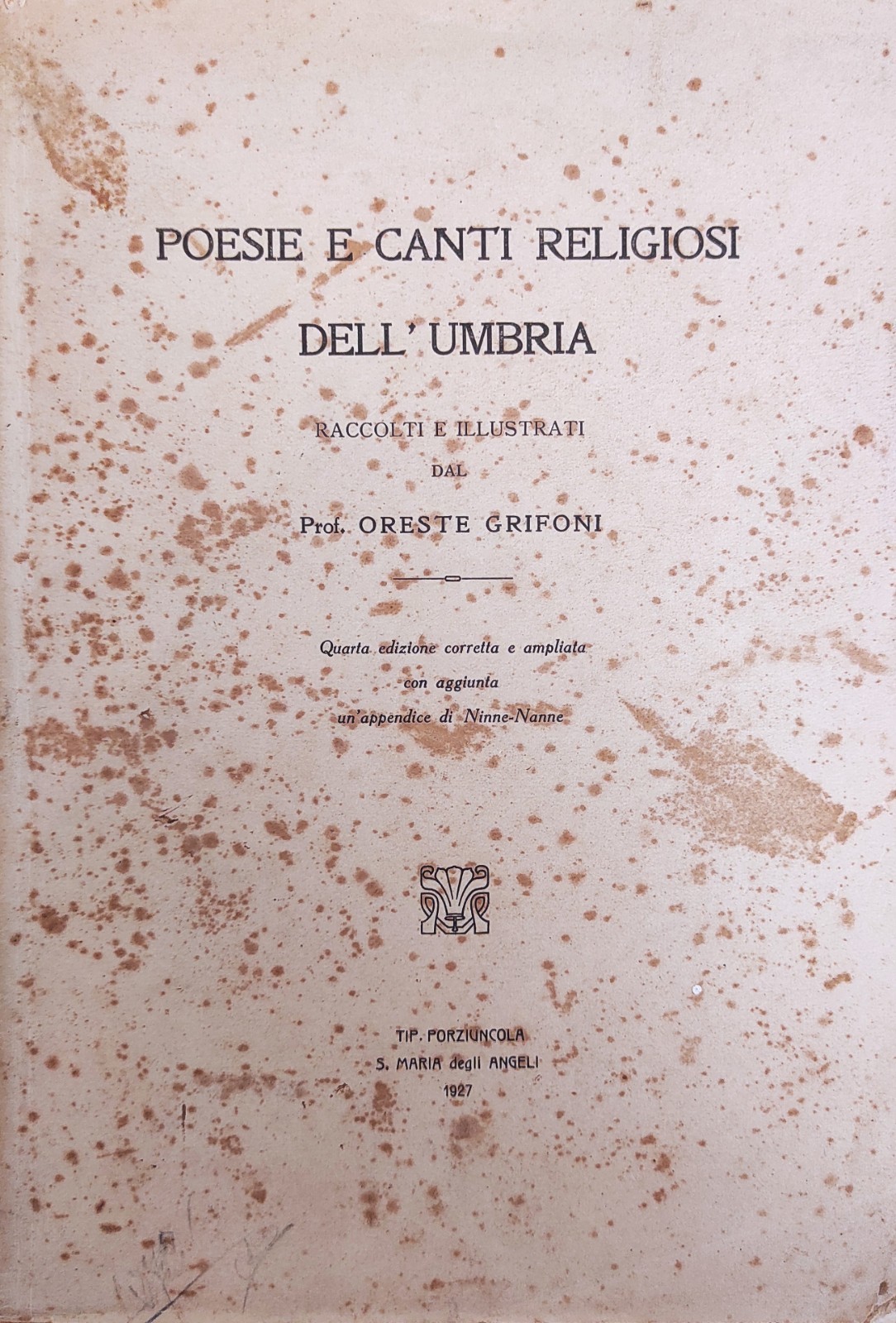 POESIE E CANTI RELIGIOSI DELL' UMBRIA