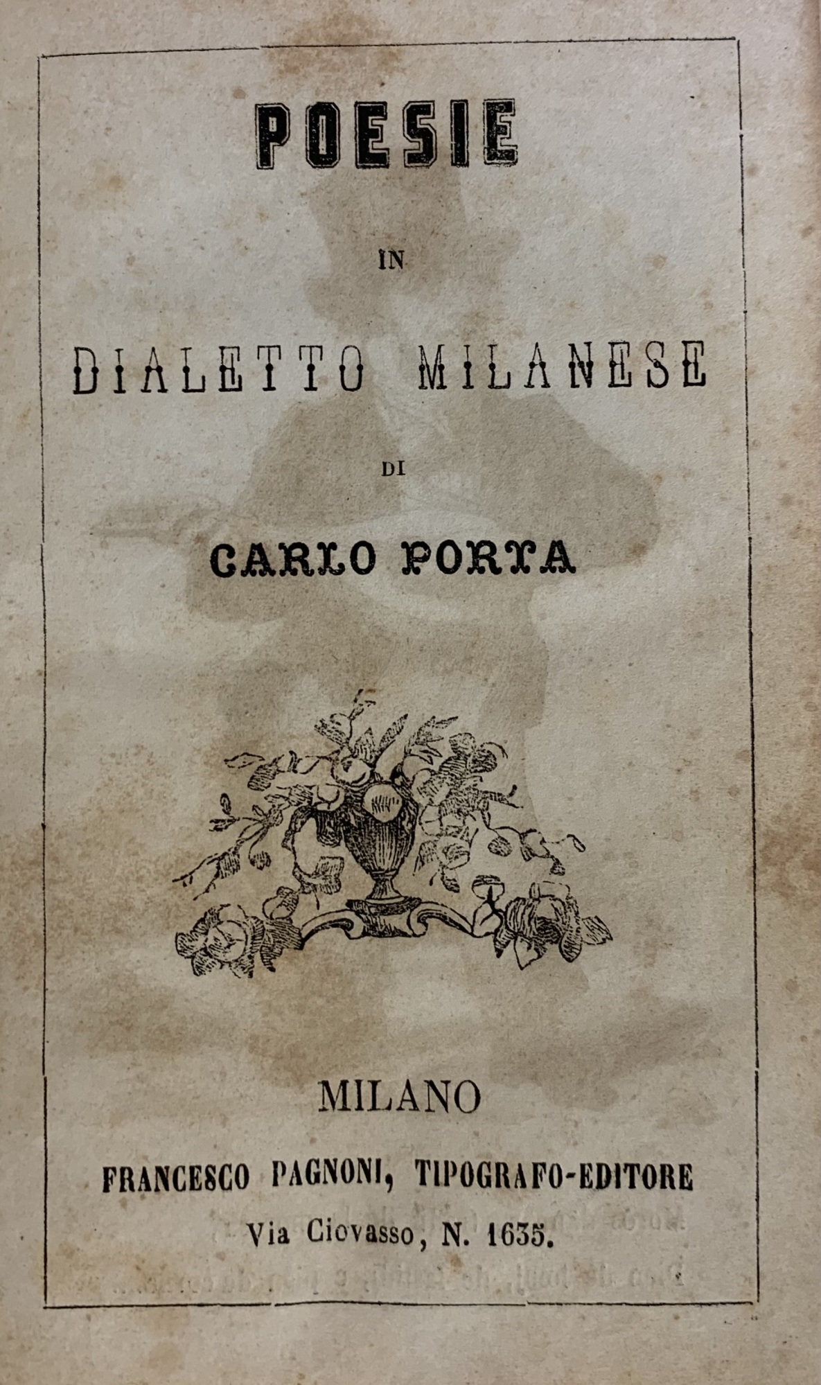 POESIE IN DIALETTO MILANESE