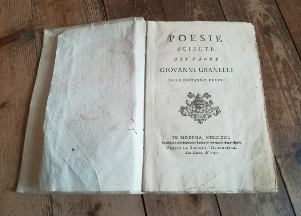 POESIE SCIELTE DEL PADRE GIOVANNI GRANELLI DELLA COMPAGNIA DI GESÙ