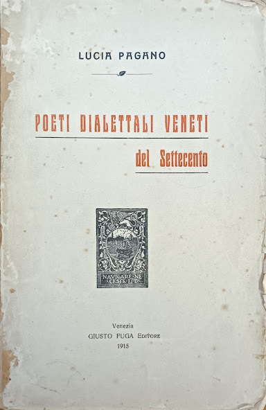 POETI DIALETTALI VENETI DEL SETTECENTO