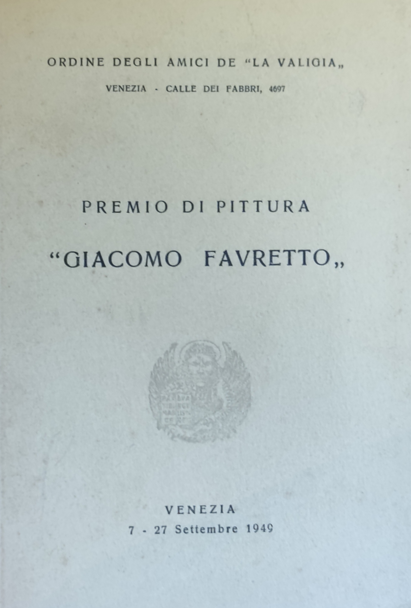 PREMIO DI PITTURA "GIACOMO FAVRETTO"