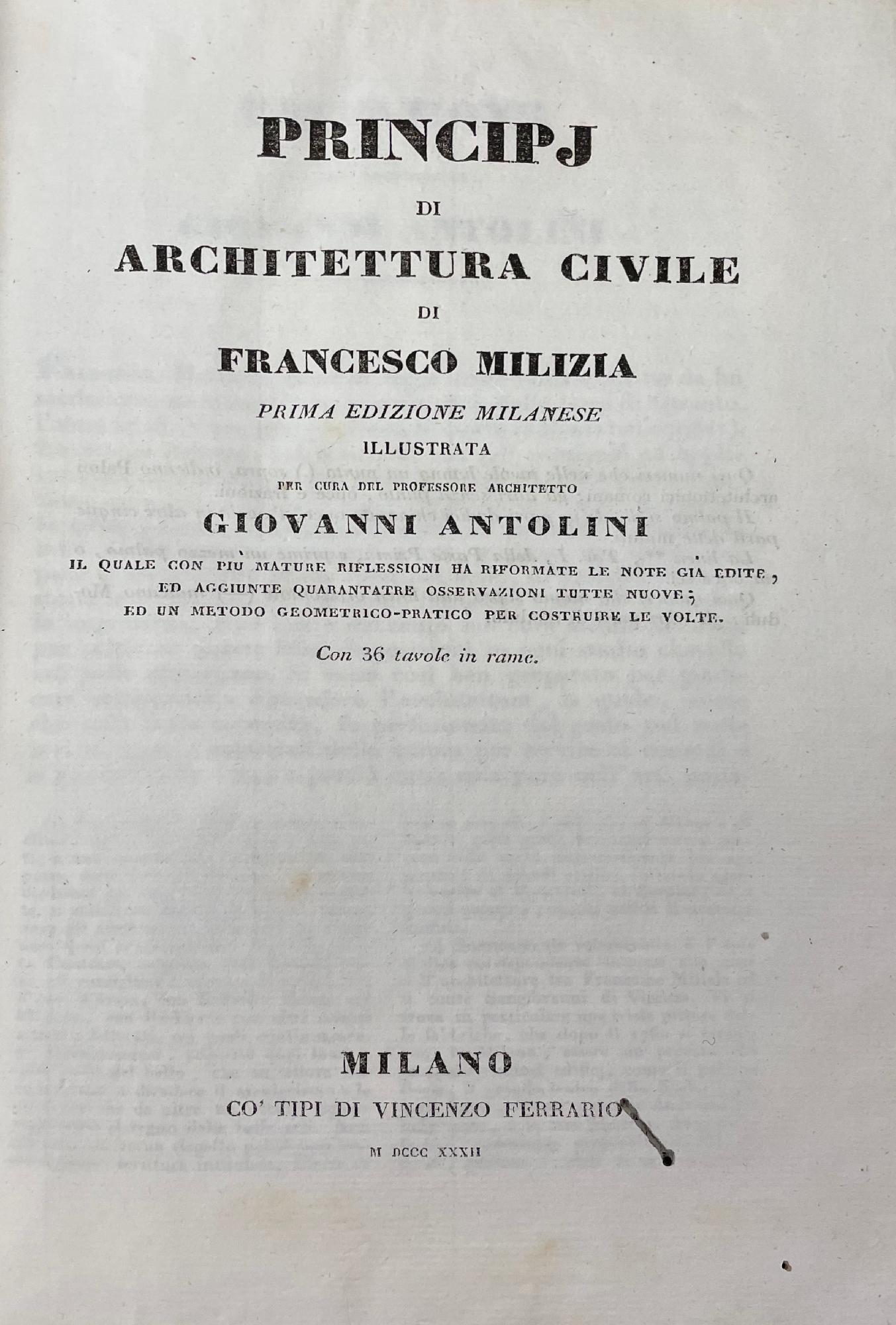 PRINCIPI DI ARCHITETTURA CIVILE