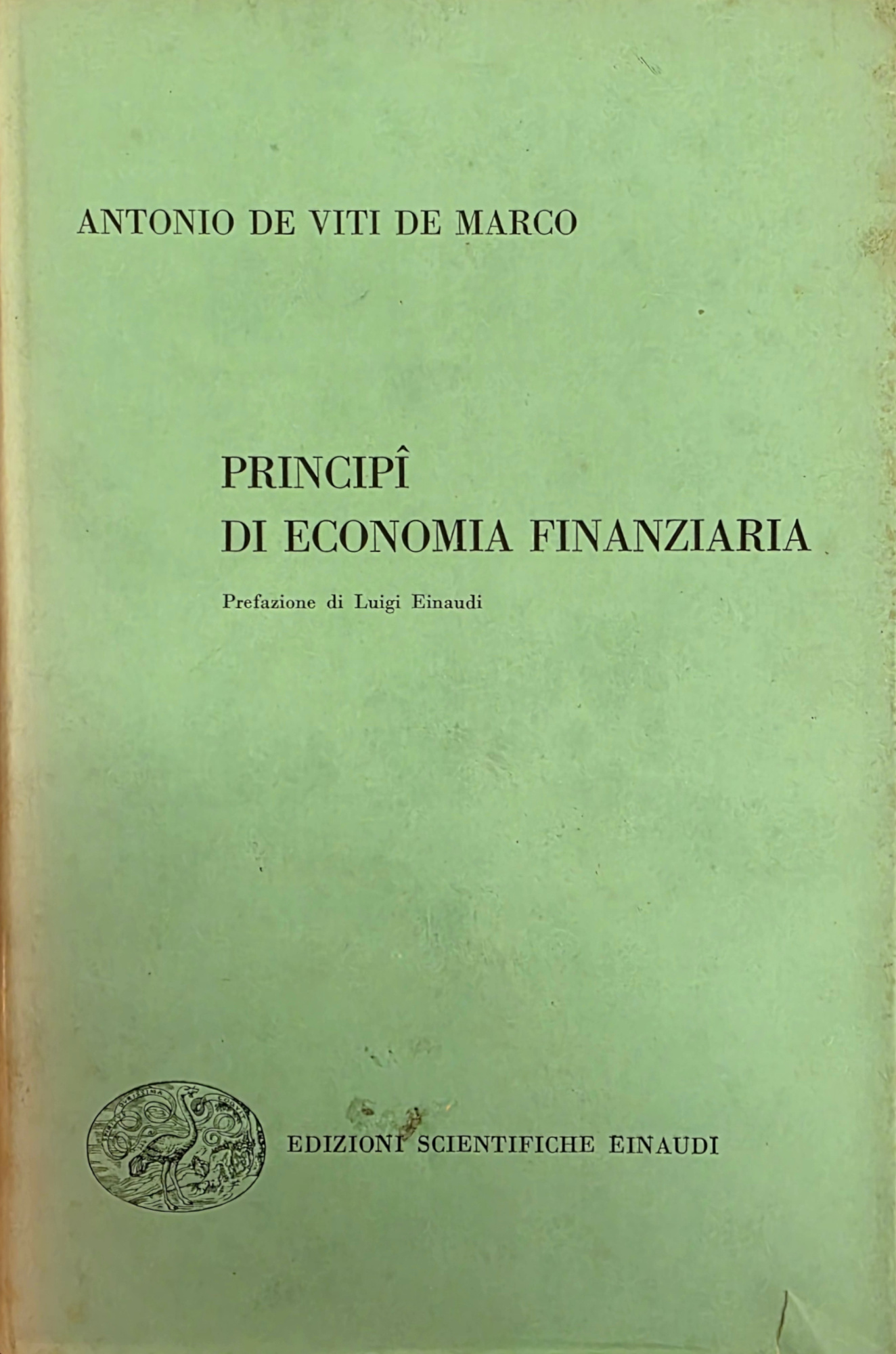 PRINCIPI DI ECONOMIA FINANZIARIA