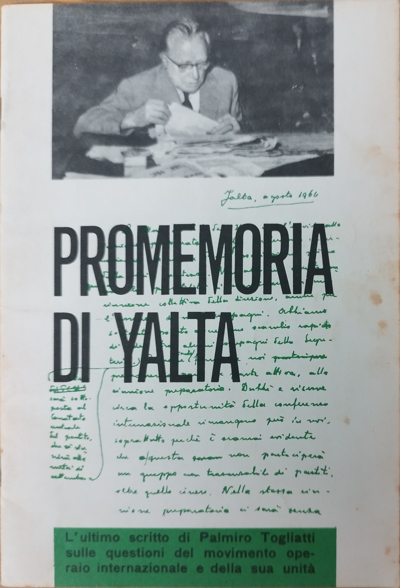 PROMEMORIA DI YALTA