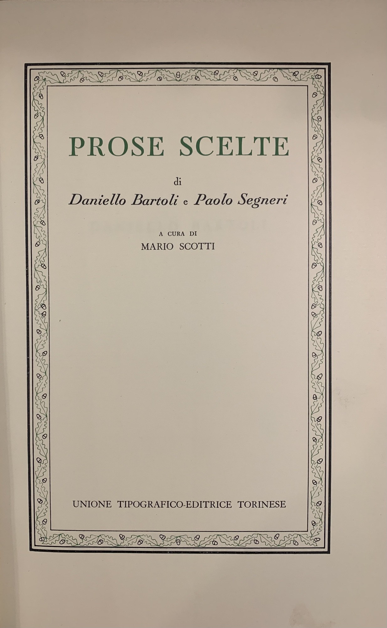 PROSE SCELTE